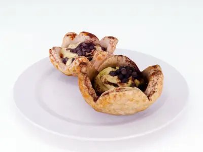 Pastries Desserts 3D model