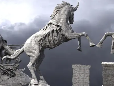 Zombie horse 3D model