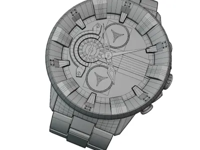 Curren Watch 3D model