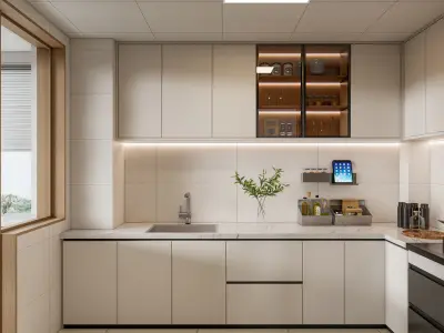 Kitchen Modern interior 99 3D model
