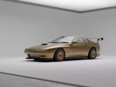 Mazda RX7 FC3S Tuned 3D model