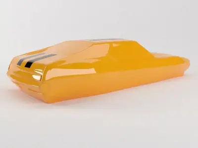 The silhouette of the car 1971 AMC Javelin AMX 3D print model