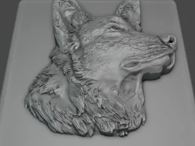 Dog Relief for CNC and 3D Printing 3D print model