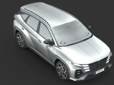 Hyundai Tucson N-Line 2024 Low-poly 3D model