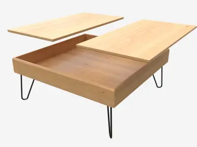 Rectangle Coffee Table 03 3D model