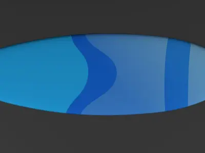 Surfboard Set 3D Model Low-poly 3D model