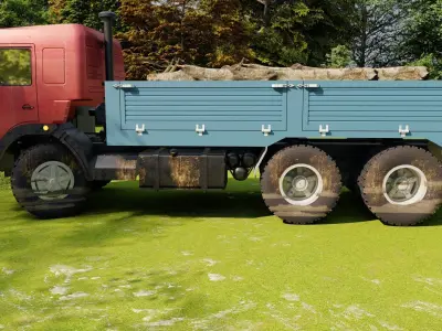 Kamaz truck 3D model