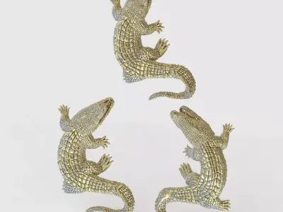 Earring and Pendant Set 3D printable model 0131 3D Model Pack