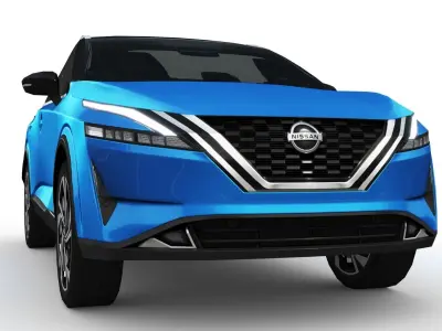 Nissan Qashqai 2022 Low-poly 3D model