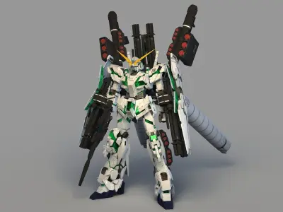 Mobile Suit RX-0 Full Armor Unicorn Gundam 3D model