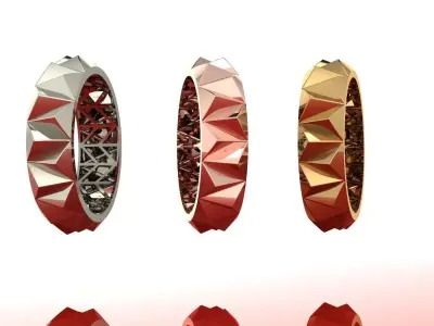 ring triangular 3D print model