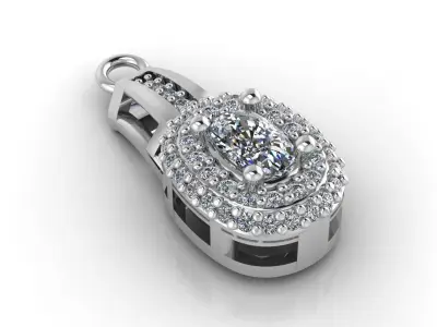 Mini Set Ring Pendant Earrings STL 3DM Womens Jewelry 3D print model