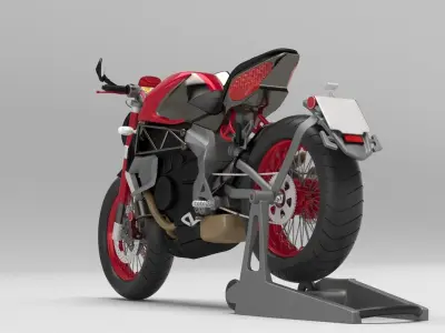 MV Agusta Brutale 3D Bike model 3D model