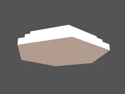 Podium Stage v3 001 Low-poly 3D model