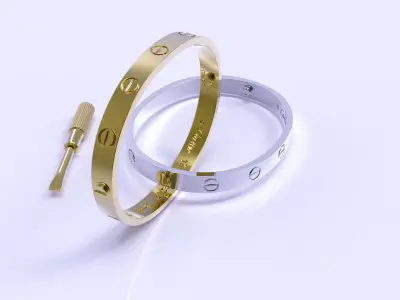 Bracelet Love Size 17 cod32 3D print model