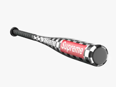 Aluminum Baseball Bat 3D model