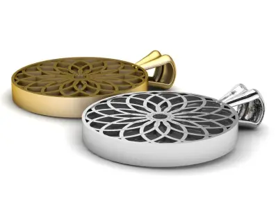 Women Fashion Diamond Pendant 3d Printable Model  3D print model