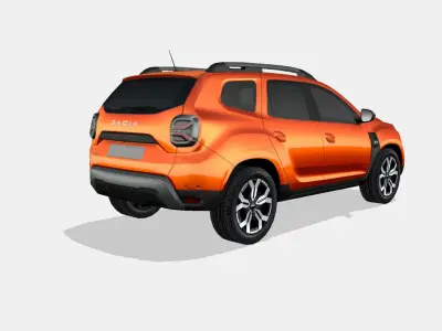 Dacia Duster 2022 Low-poly 3D model