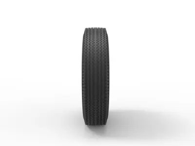 Wheel from retro car 3D print model