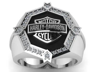 Harley-Davidson Ring Code-CGH002 3D print model