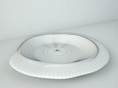 Baga Old Wood Bowl 3D model