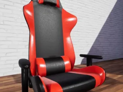 Low-Poly Gaming Chair Low-poly 3D model
