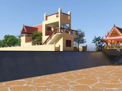 Water Tank Tower 3D model purchase