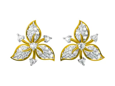 three leaf stud 3D print model