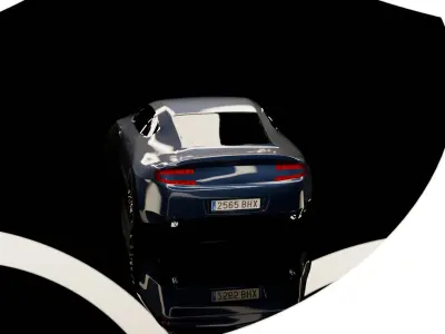 Aston Martin Vantage Sports Car 3D model Low-poly 3D model