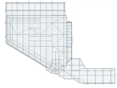 Concrete and Steel Structure Free 3D model