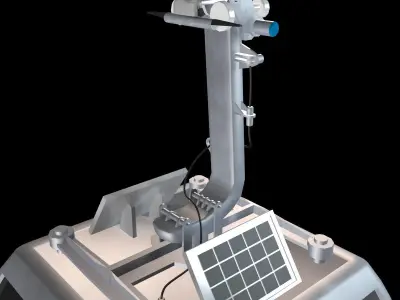 Ropeway Cabine Low-poly 3D model