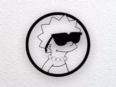 Simpson Wall Art 3D print model