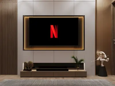 Modern Luxury Master Bedroom Interior  High-End 3D Visualization 3D model