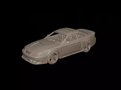 mustang saleen 2001 3d print model 3D print model