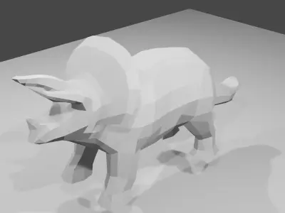 Dragon triceratops 3D model