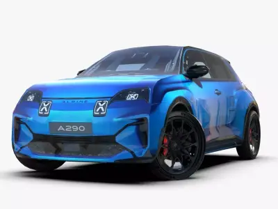 Alpine A290 2025 New Low-poly 3D model