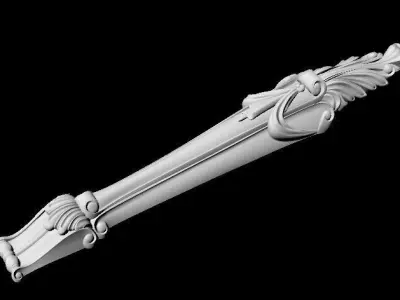 Central decor ornament for furniture 3D model 910
