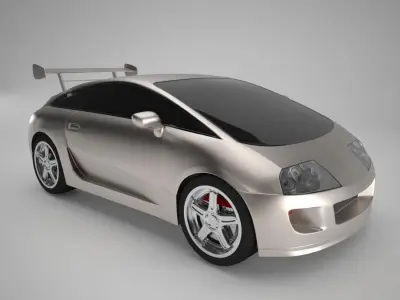 Supra Google Toy Car 3D model