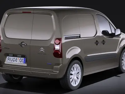Citroen Berlingo 2015 VRAY 3D model