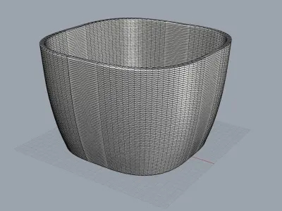 3D Printable Flower Pot Vase 128x128x85mm Free 3D print model