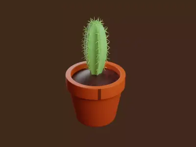 Cactus Pot 3D print model