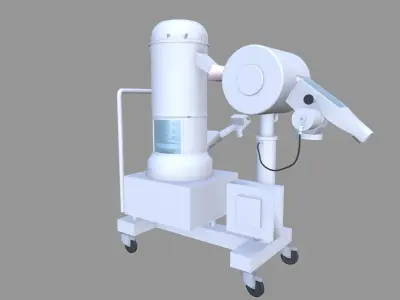 Tablet Coating Machine Low-poly 3D model