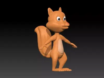 Baby Squirrel 3D Model 3D model