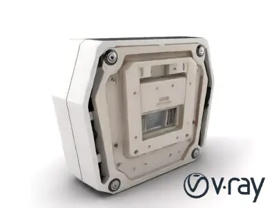 Futuristic Modular Ceiling Panel model pack Low-poly 3D model