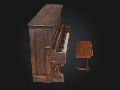 Antique Harmony  Elegance Preserved Through Time 3D model