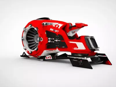 Hover air bike 3D model