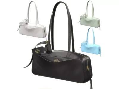 Balenciaga Carrie Bowling Bag Low-poly 3D model