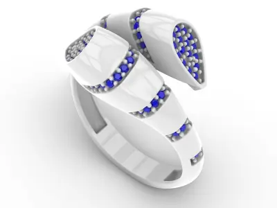 Jewelry Diamond Ring Model RG93 Free 3D print model