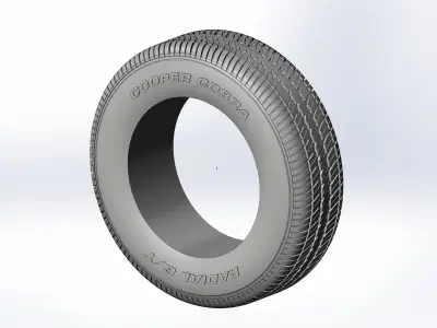 Set of tyres for scale models 3D print model