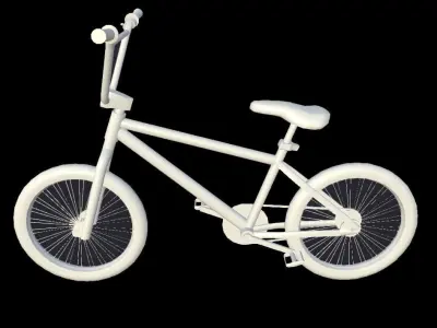 Bicycle bmx bike Low-poly 3D model